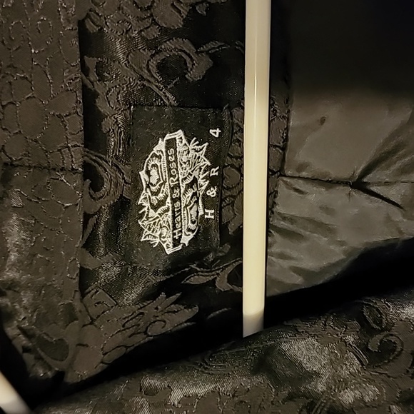 Hearts and Roses brocade coat/jacket plus size! - Picture 7 of 8